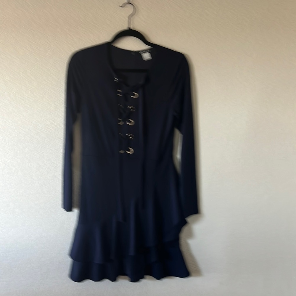 Venus long sleeve navy dress.